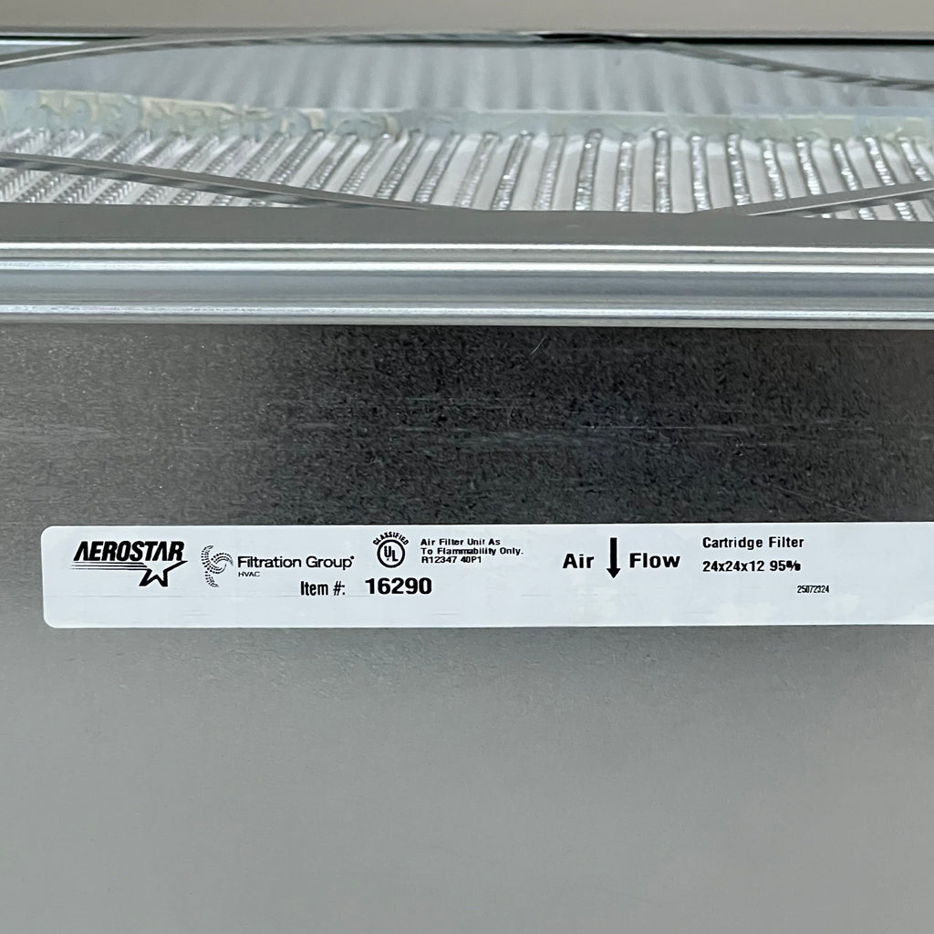 AEROSTAR Cartridge Air Filter W/ Single Header 24"x24"x12" 16290
