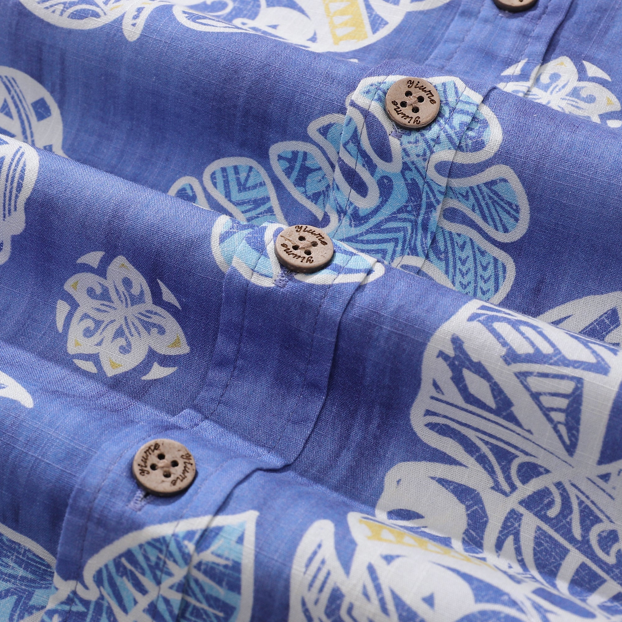 Men's Hawaiian Shirt Native Hawaiian Plants Cotton Button-down Short Sleeve Aloha Shirt By Sun