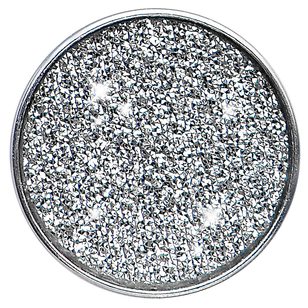 4G Stainless Steel Silver Sugar Glitter Screw Fit Plug