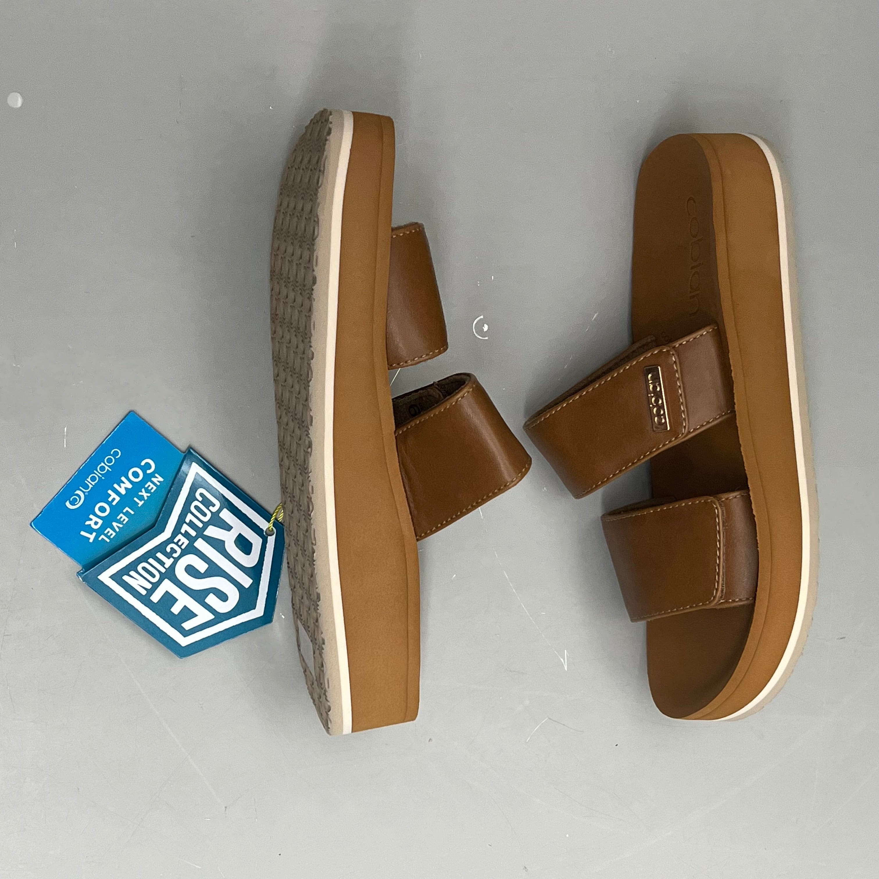 COBIAN Dana Rise Elevated Flatform Style Slide Women's Sz 10 Tan DNA24-230-10