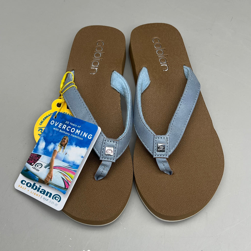 COBIAN Skinny Bounce Comfortable Synthetic Strap Women's Sz 6 Blue SKI25-400-06