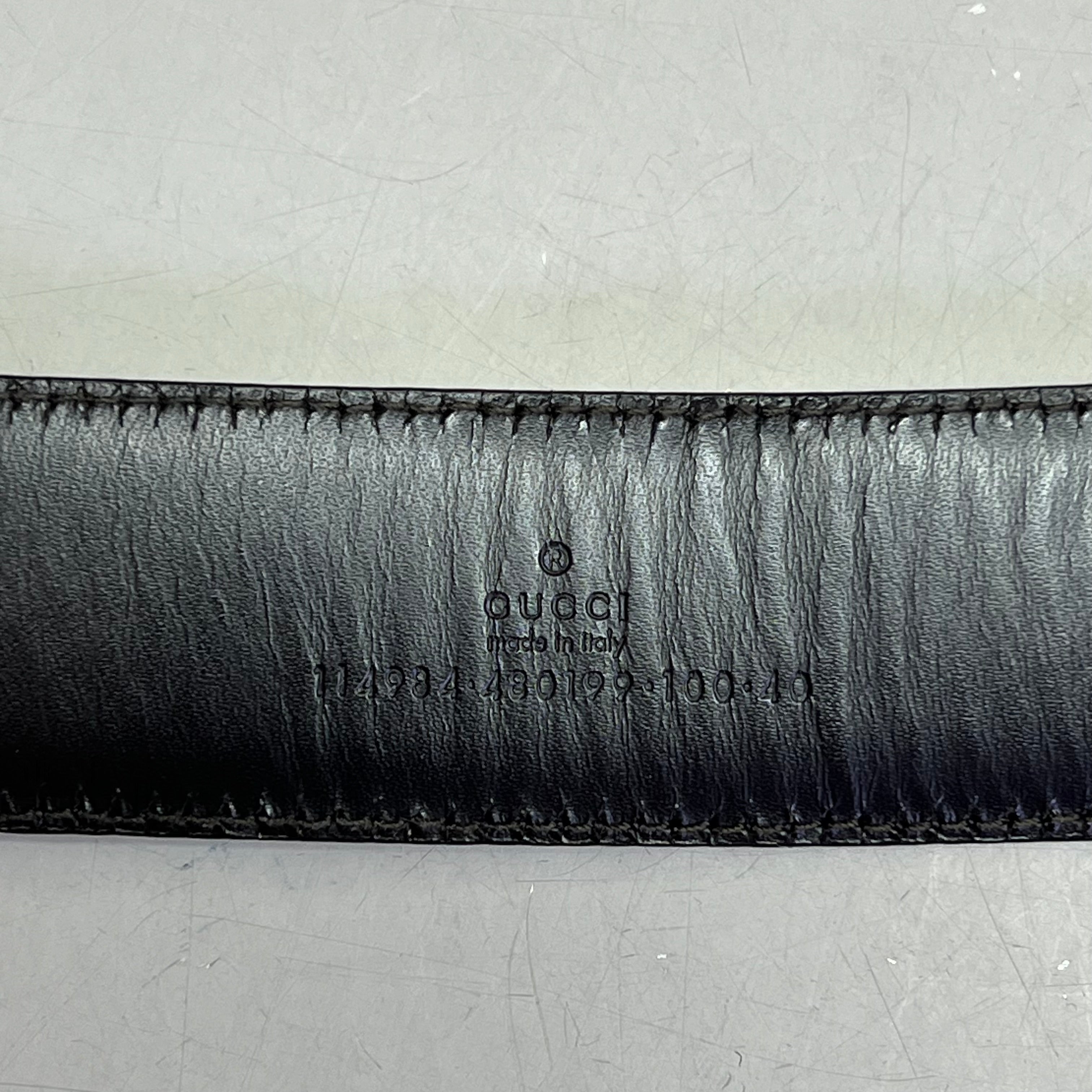 GUCCI Authentic Interlocking G Buckle Belt 43" L Brown (Pre-Owned)