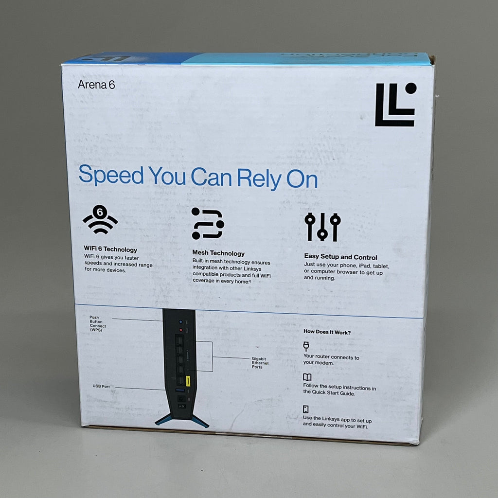 LINKSYS AX1800 Wi-Fi 6 Router Home Networking Dual Band