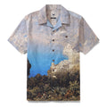 1950s Vintage Hawaiian Shirt For Men Costa Sorrentina Shirt Camp Collar 100% Cotton By Sun