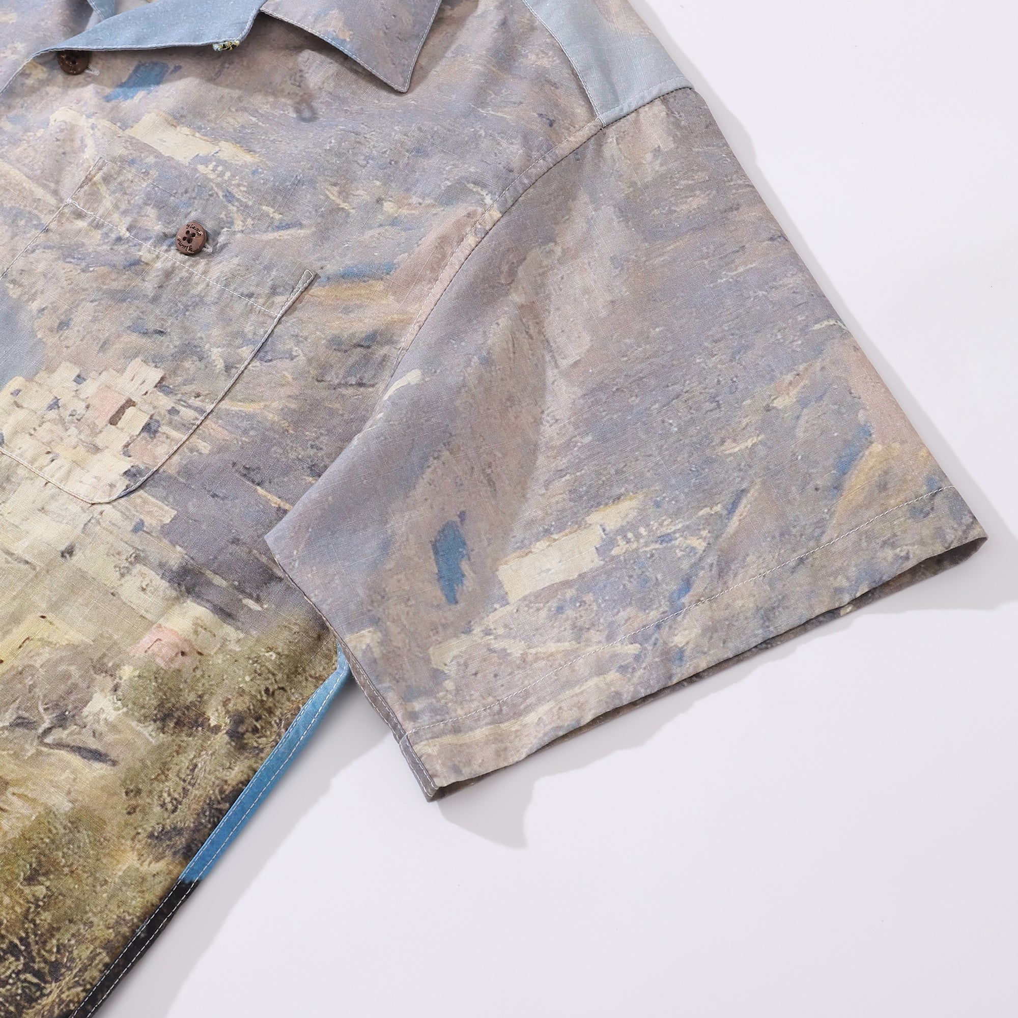 1950s Vintage Hawaiian Shirt For Men Costa Sorrentina Shirt Camp Collar 100% Cotton By Sun