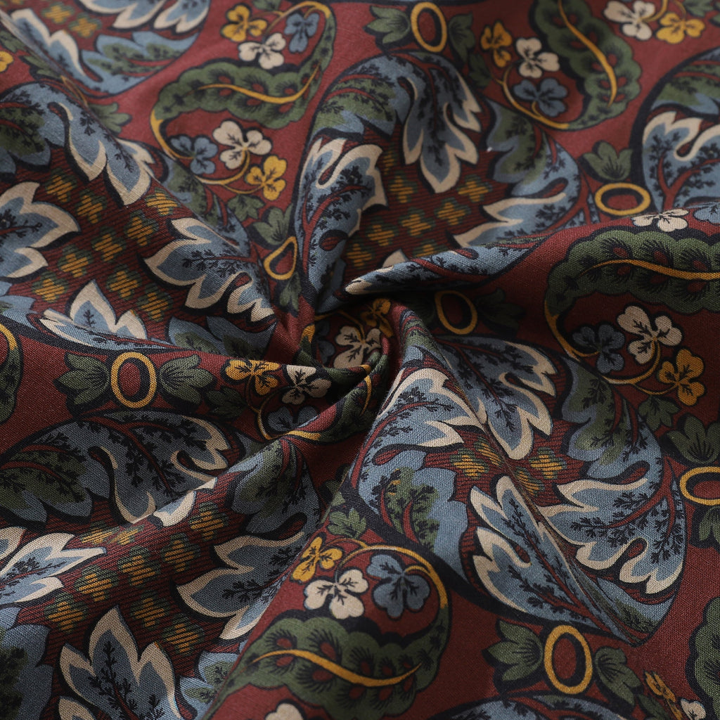 Vintage Hawaiian Shirt For Men Vibrant Cycle Morris Shirt Camp Collar 100% Cotton By Cigar