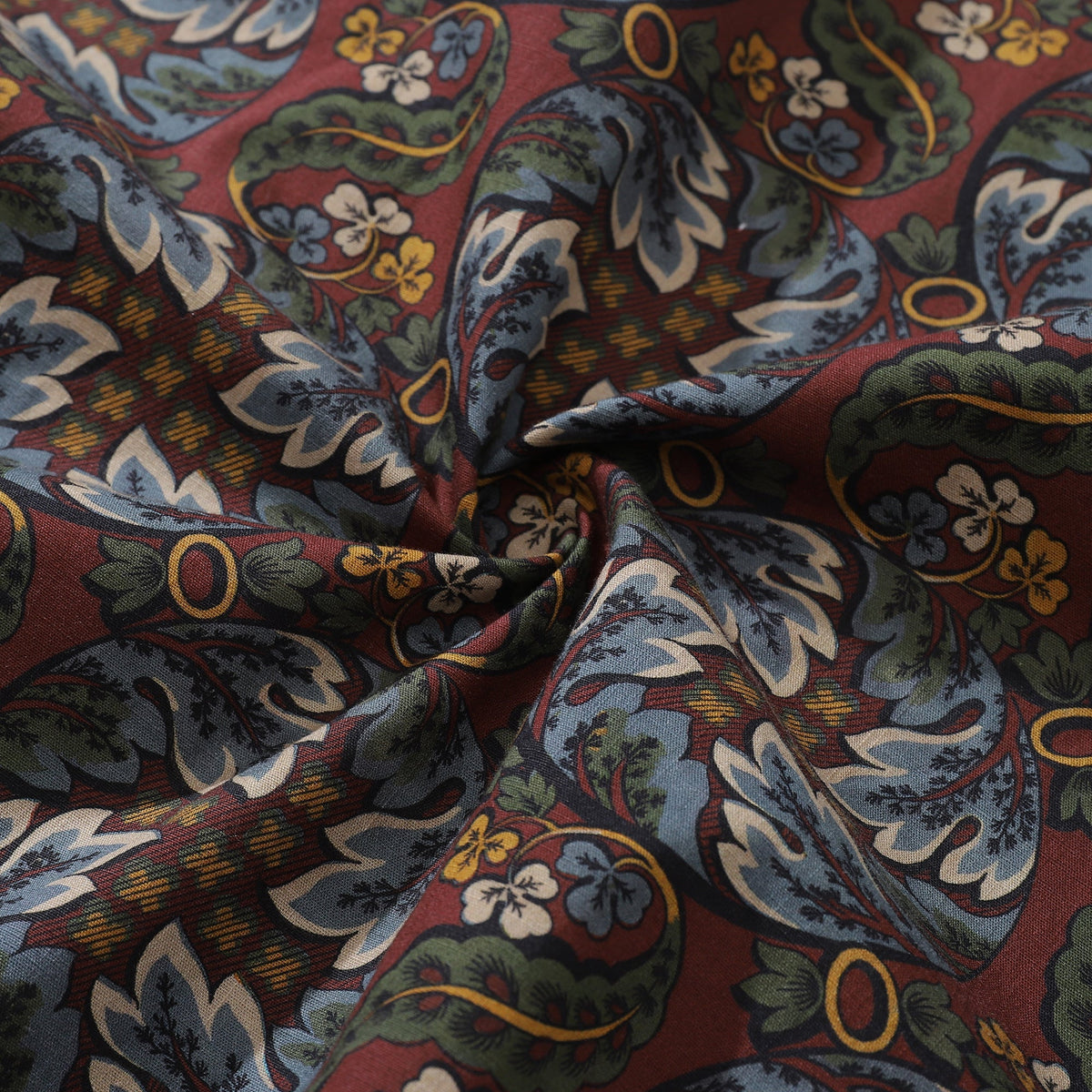 Vintage Hawaiian Shirt For Men Vibrant Cycle Morris Shirt Camp Collar 100% Cotton By Cigar
