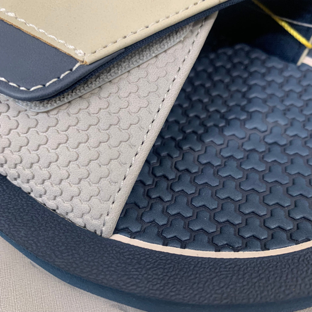 COBIAN DRT Synthetic Leather Strap Slide Sandals Men's Sz 10, 43 EU Navy DRS24-410-10