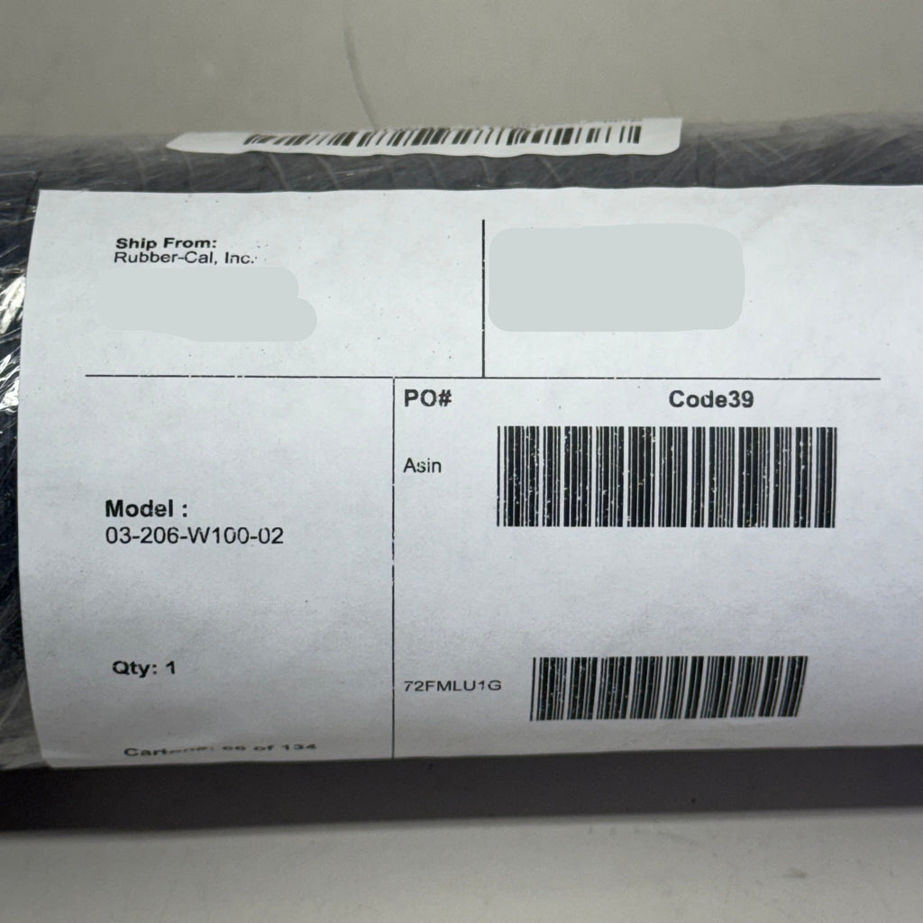 RUBBER-CAL Diamond Plate Rubber Flooring Sz 46.5” L x 24” W, 03-206-W100-02