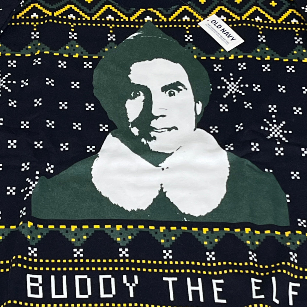 OLD NAVY Men's Christmas Holiday Elf Sweater Sz XXXXL Navy/Green 572579-00-1