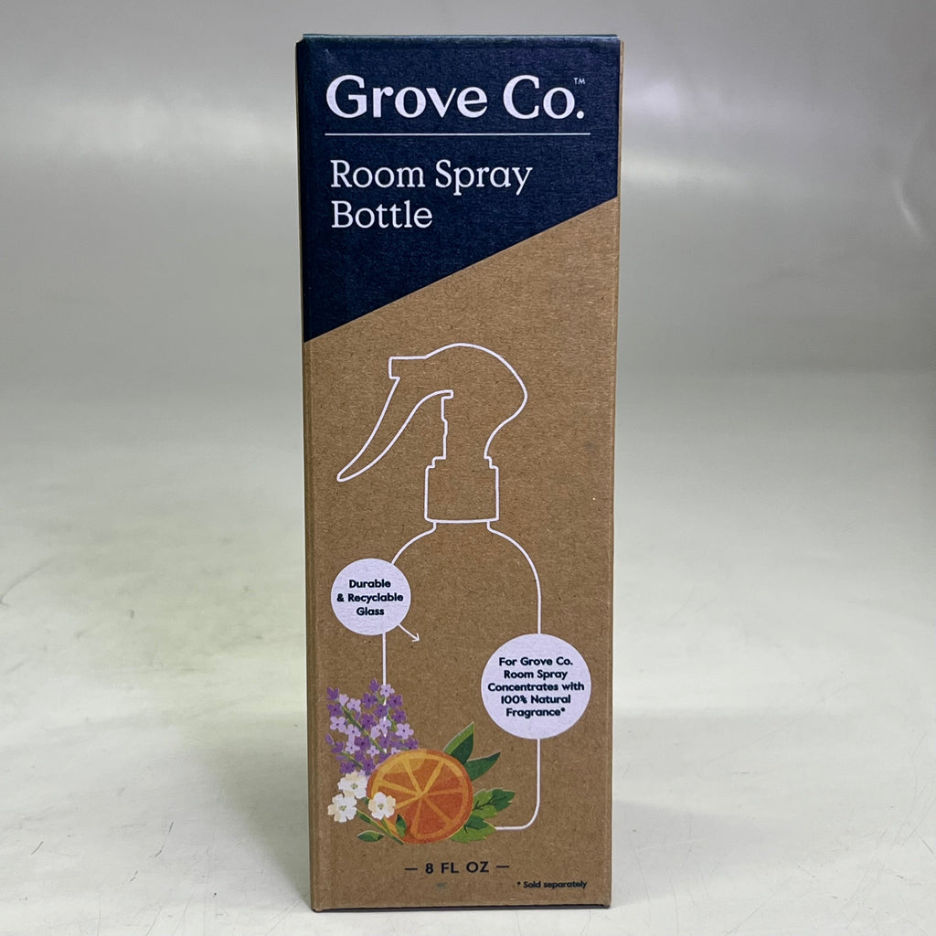 GROVE CO (4 PACK) Reusable Room Spray Bottle 8 fl oz, Clear GR-324-9852
