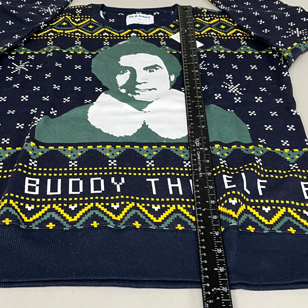 OLD NAVY Men's Christmas Holiday Elf Sweater Sz XS Navy/Green 572579-00-1