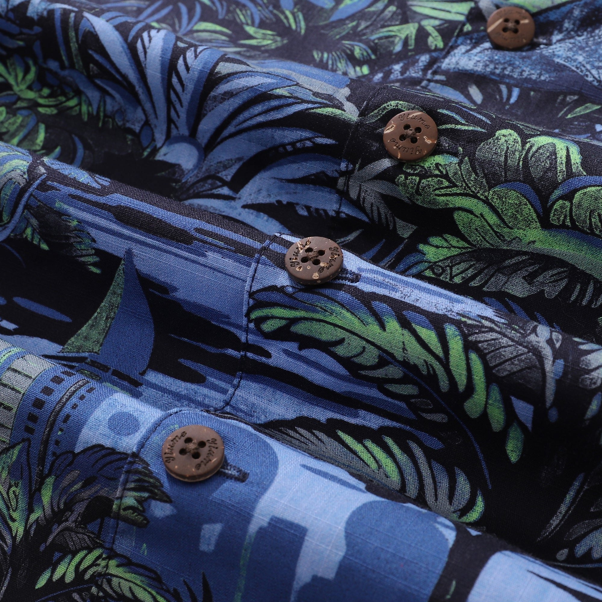 Hawaiian Shirt For Men Tropical Mirage Print Shirt Camp Collar 100% Cotton By Cigar