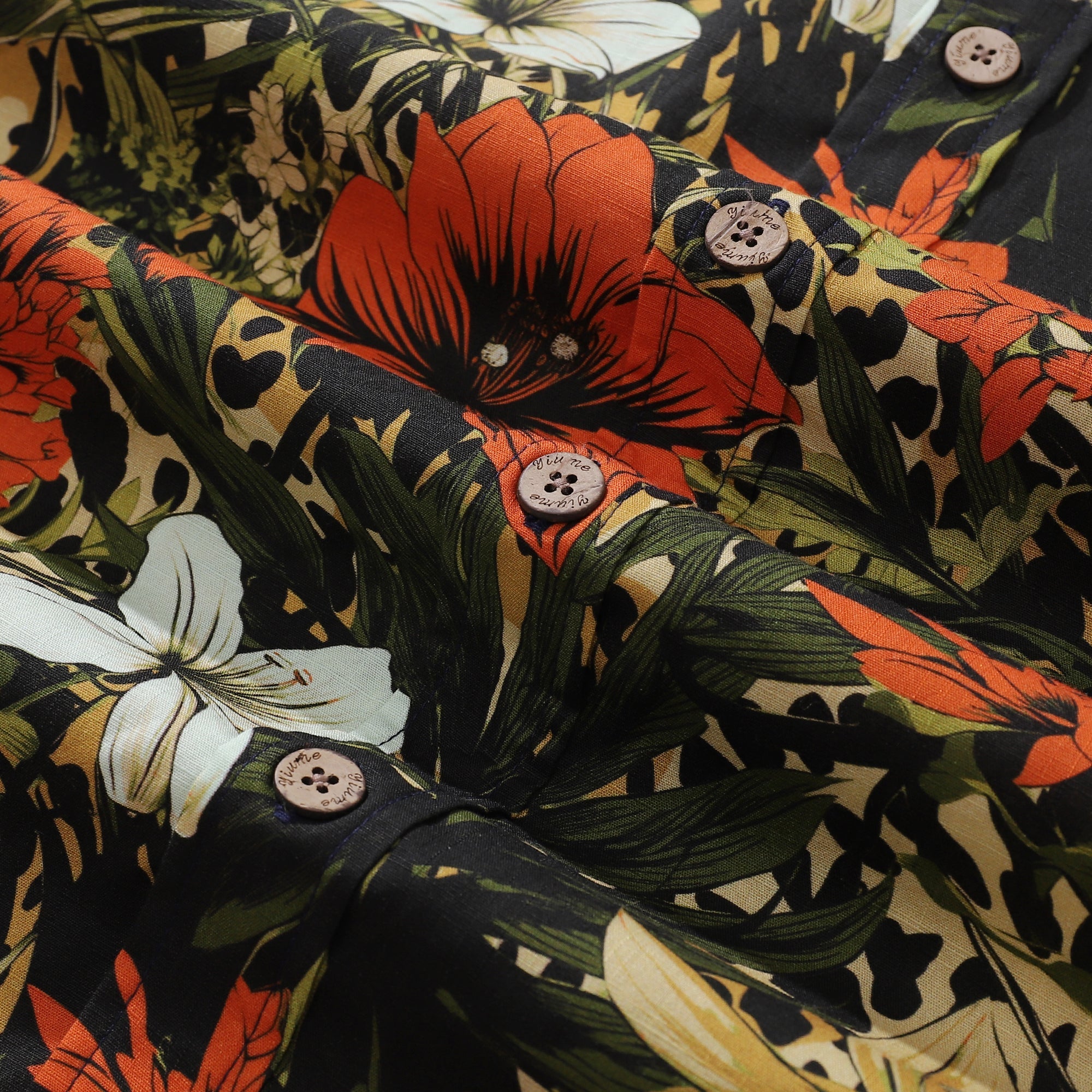 Hawaiian Shirt For Men Tropical Rhythm Button-down Short Sleeve 100% Cotton Shirt By Yeti