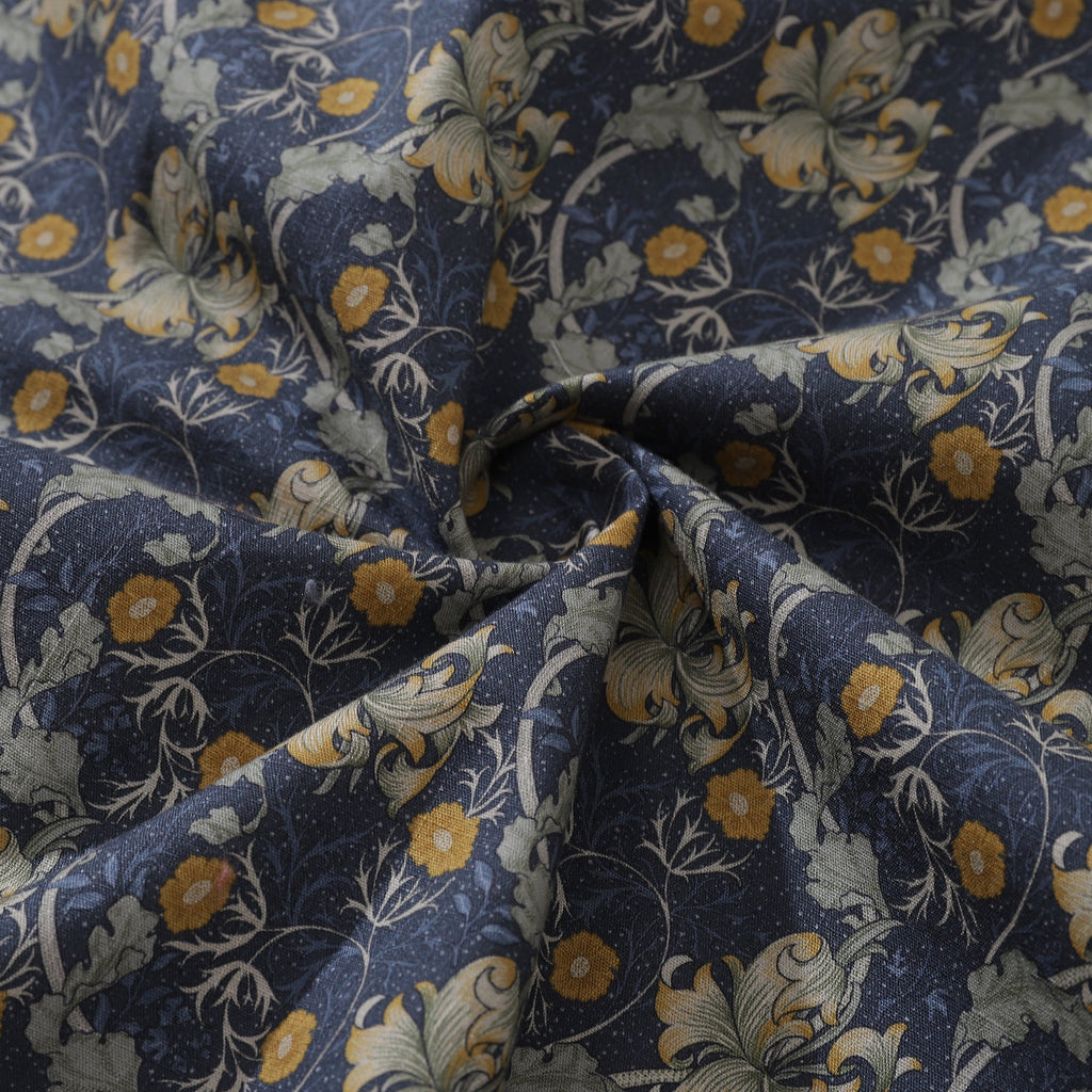 Men's Hawaiian Shirt Vintage Floral Print Cotton Button-down Short Sleeve Aloha Shirt By Sherry