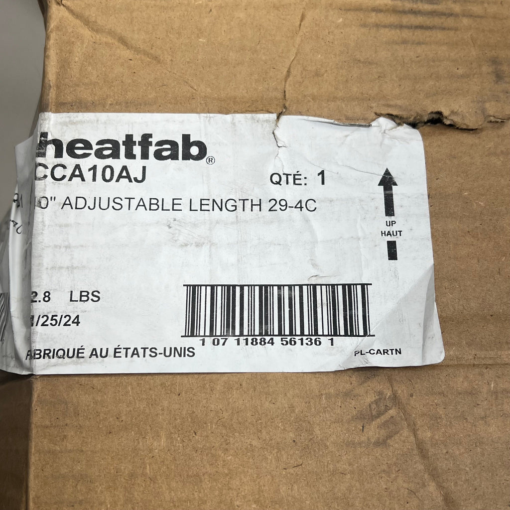 HEATFAB Saf-T Vent Ci Plus Stainless Steal Adjustable Made In USA 10"  CCA10AJ