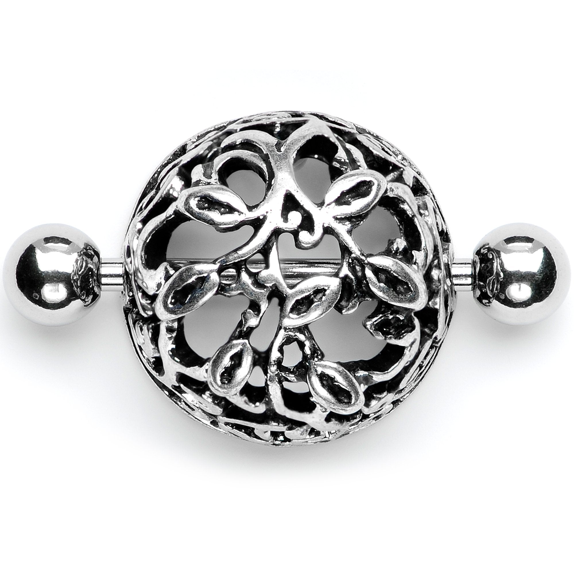 14G 9/16 Framework Twining Vines Nipple Shield Set