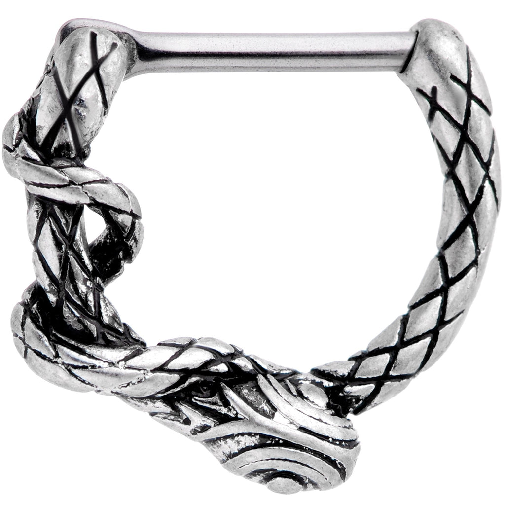 16G 5/16 Slithering Snake Septum Clicker