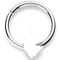 16G 3/8 Mythical Unicorn Hinged Segment Ring