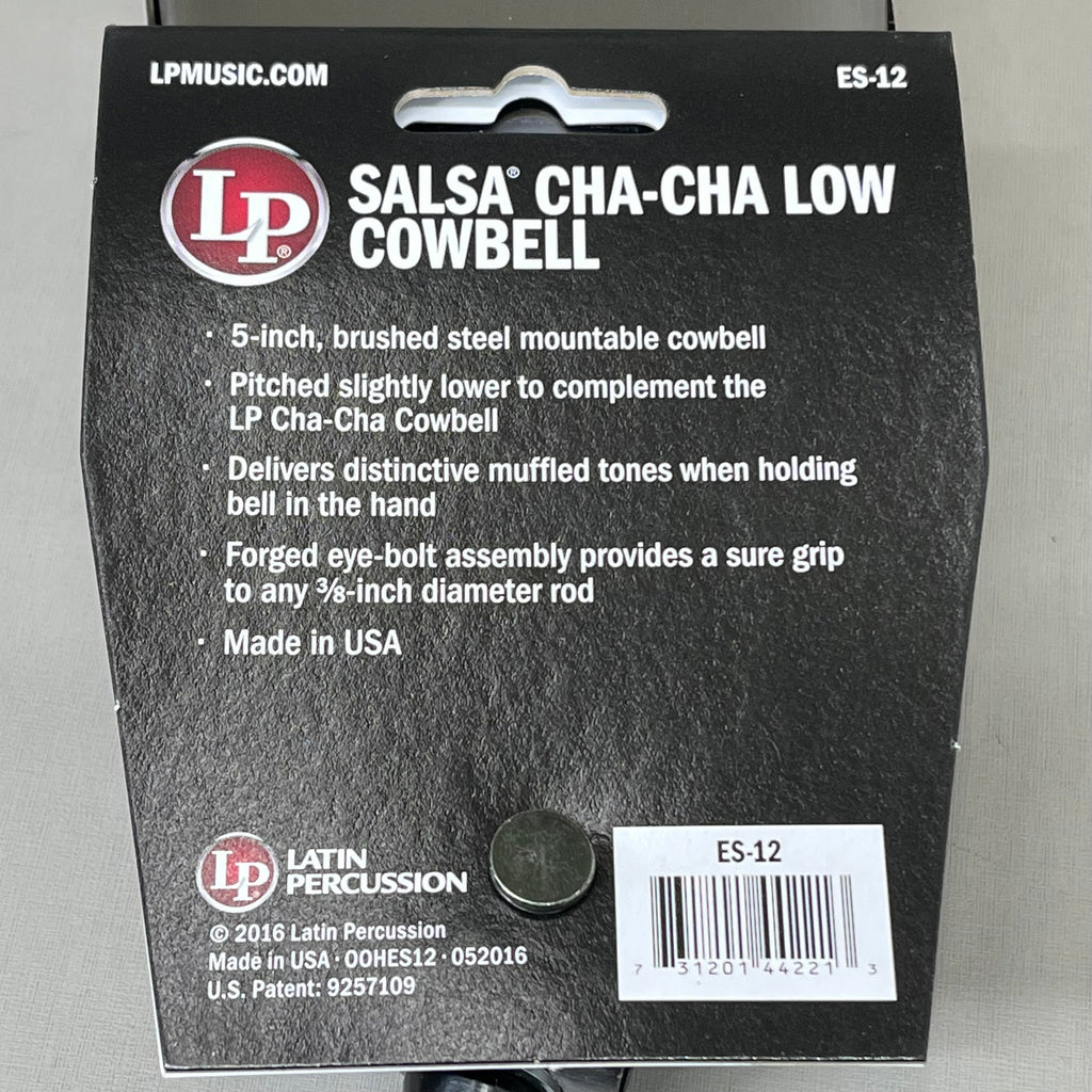 LP Salsa Cha-Cha Cowbell Medium & Low Pitch 5" Fits 3/8” Diameter Rods ES-12
