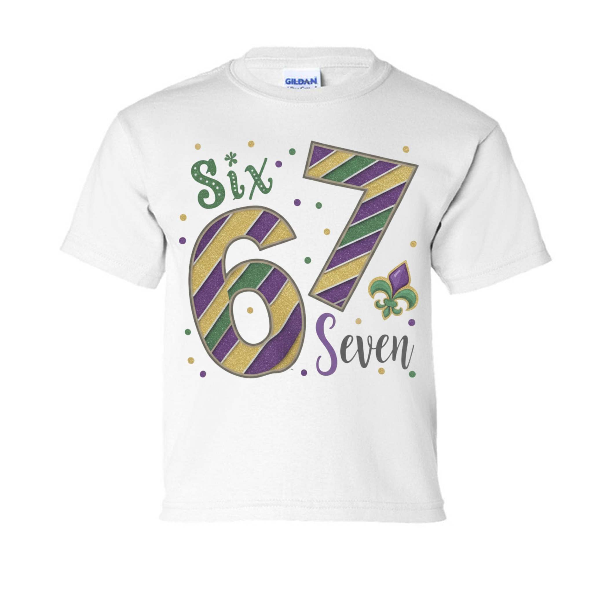 67 Mardi Gras Kids Graphic Cotton T-shirt