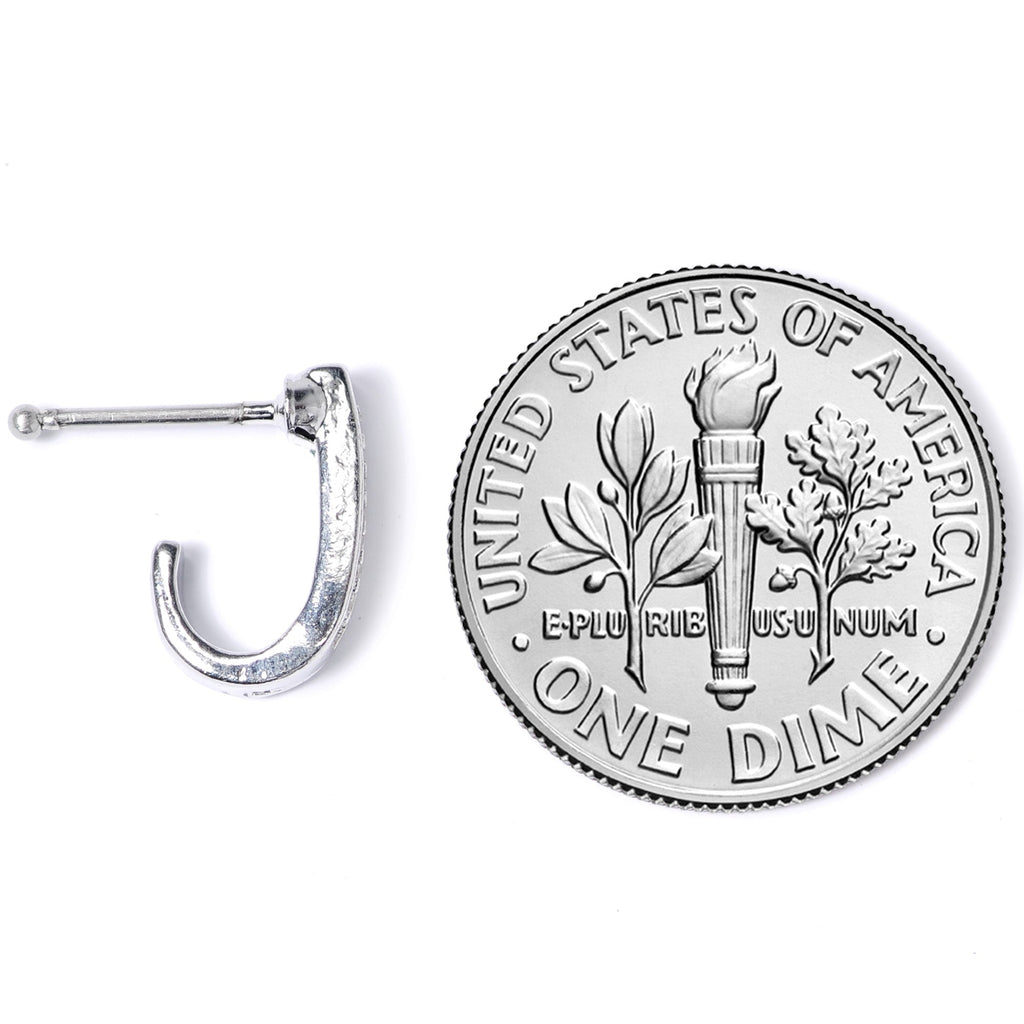 20G 3/8 Steel Dainty Dots Faux Hoop Nose Bone