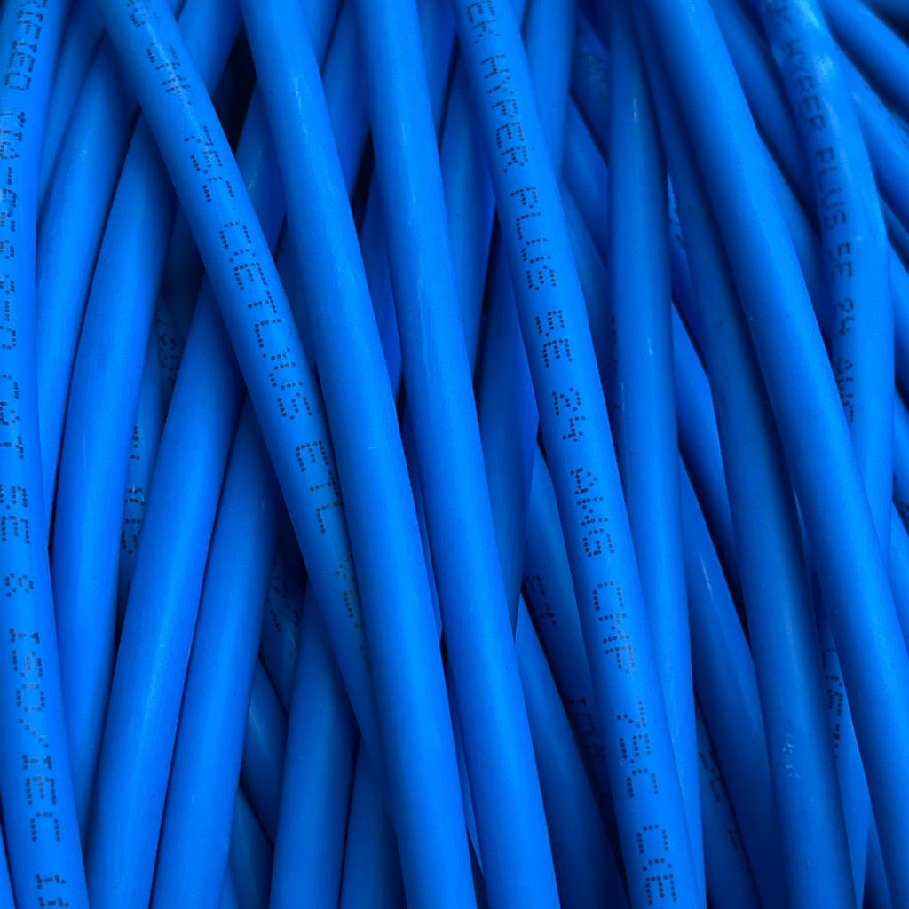BERK-TEK Hyper Plus 5e Cat 5e UTP Cable 1000' Blue 10032227