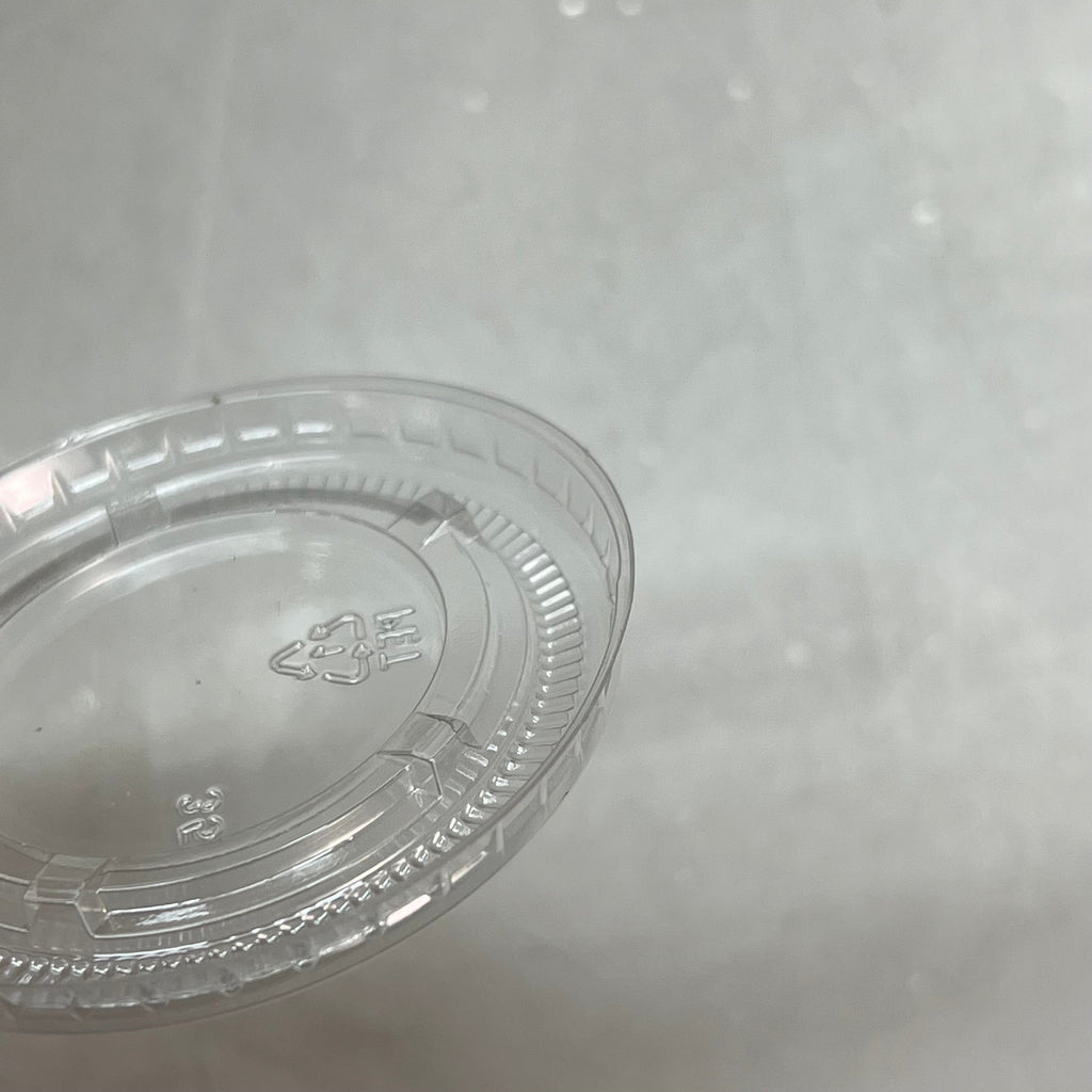 ZA@ EVO PAK (2,500 PACK) Tight Fitting Portion Cup Lids PET Fits 1.5/2.0/2.5oz Clear LCP2