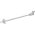 14G Clear Gem Elegant Swirl Industrial Barbell 38mm