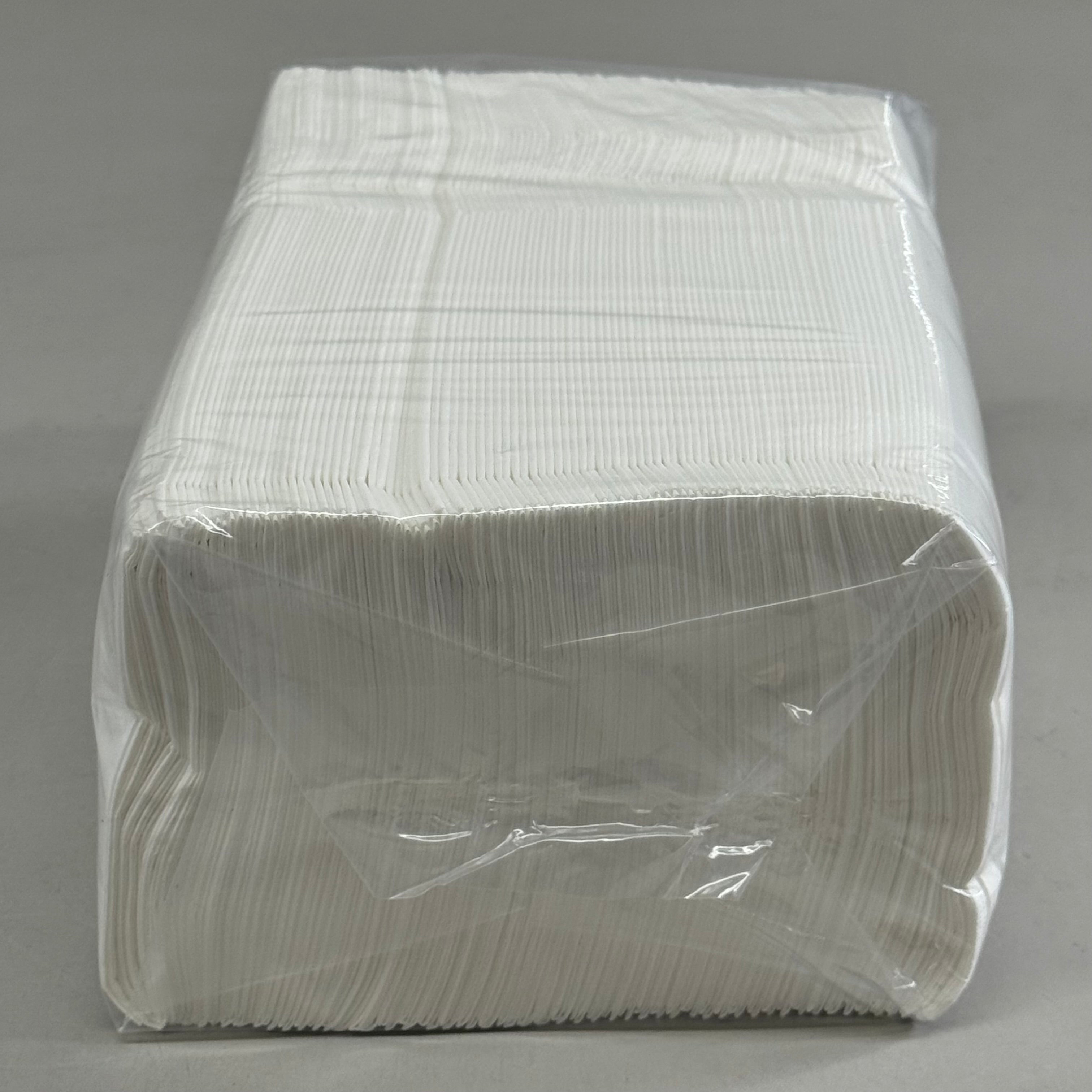 MEDFARE (Case Of 1,000) 2-Ply Dinner Pocket Napkins 16"x16" W/ 7.7" Fold New-Other- (Distressed Packaging)White 24-02092