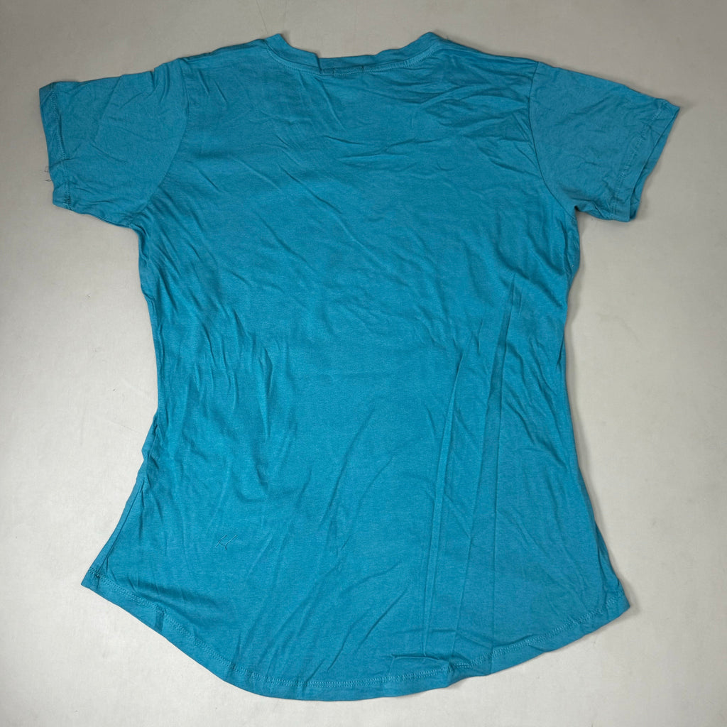 TECH STYLES Mount Rainer V-Neck Short Sleeve T-Shirt Womens Sz 2XL Cobalt Blue