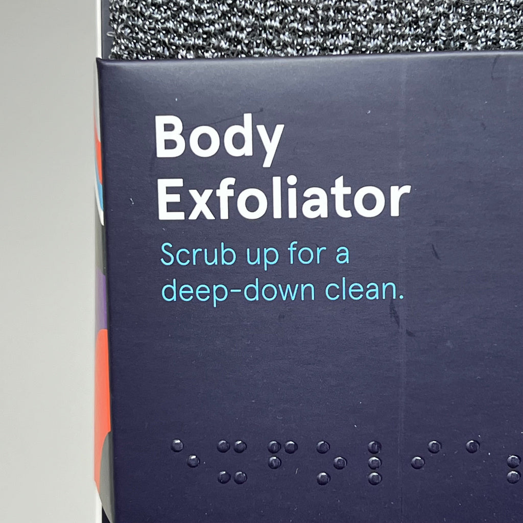 CLEANLOGIC (3 PACK) Organic Cotton Body Exfoliator Sponge White/Black 1200220