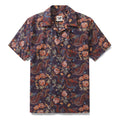 Hawaiian Shirt For Men Embroidered Dragon Pattern Shirt Camp Collar 100% Cotton By Sun