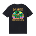 Hawaiian Tee For Men Dabbing Leprechaun St. Patrick'S Day Tee Crew Neck 100% Cotton - BLACK By Shawn