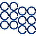 14G 5/16 Blue Anodized Seamless Cartilage Ring Set of 12