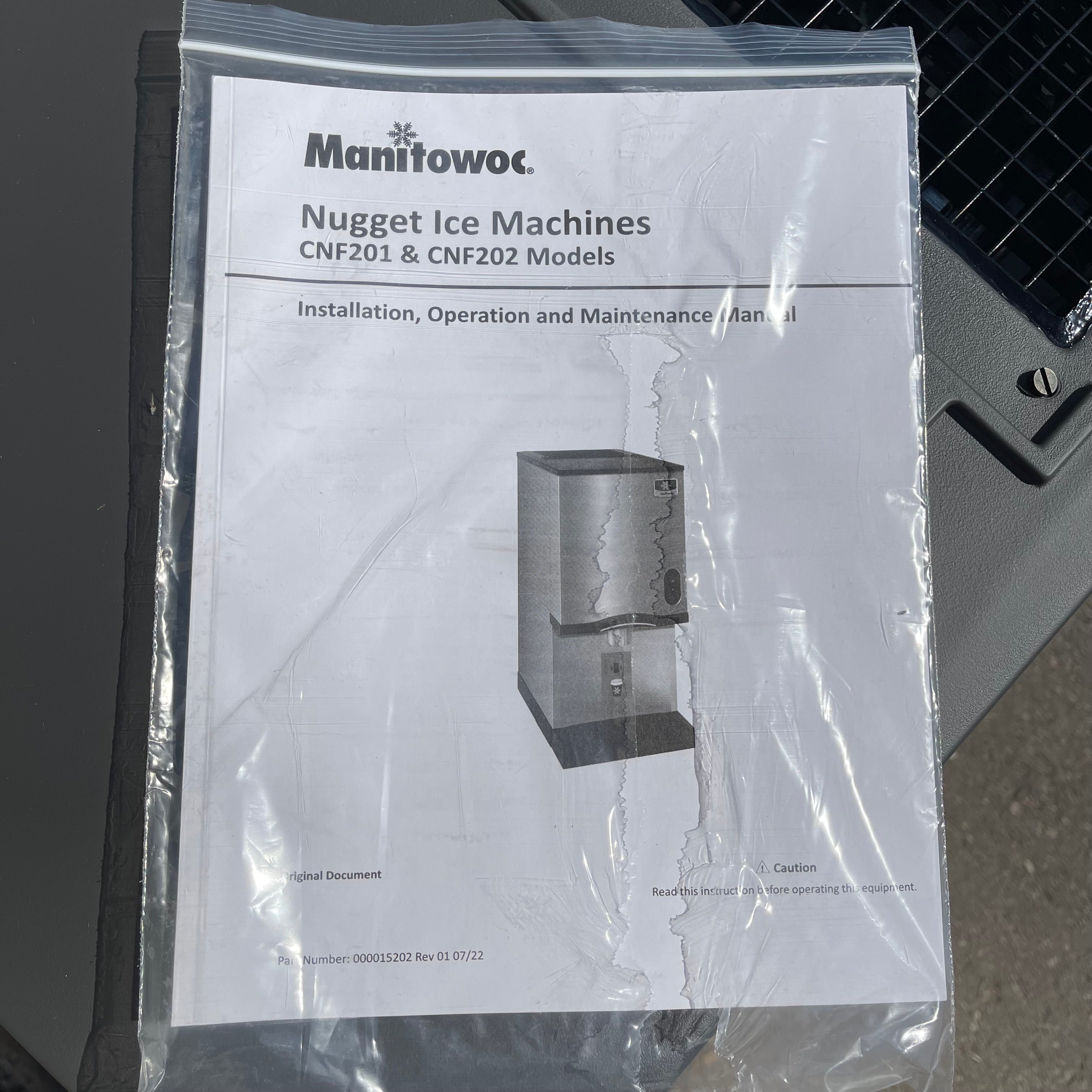 MANITOWOC Countertop Nugget Ice Maker/Water Dispenser CNF0202A-161 (Working Condition, Cosmetic Damage)