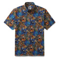 Hawaiian Shirt For Men Leisure time Button-down Short Sleeve 100% Cotton Shirt By Seven