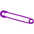 14G Purple Matte Punk Rock Safety Pin Industrial Barbell 38mm