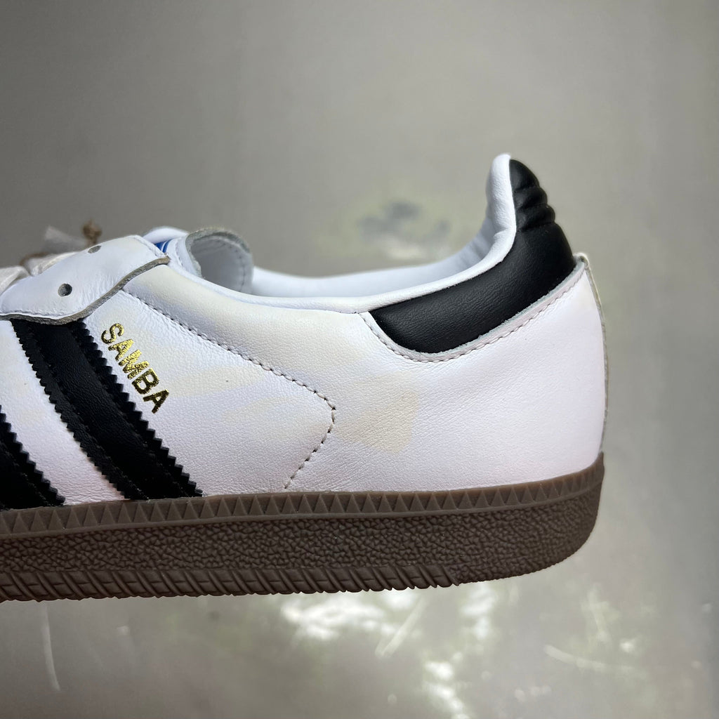 ZA@ ADIDAS Samba OG Sneaker Regular Fit Men's Sz 9 Black/White/Grey B75806 (As-is)