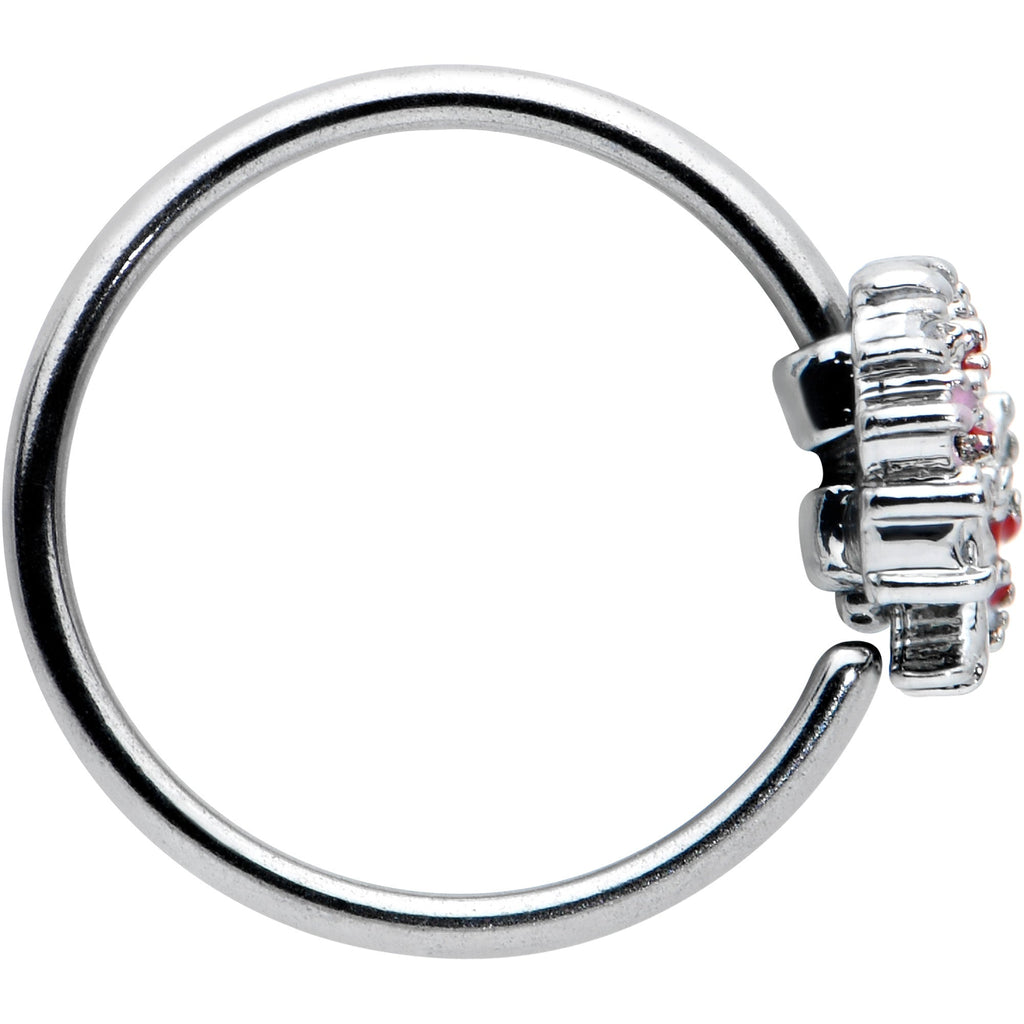 20G 5/16 Luscious Pinks Fruit Tree Nose Hoop