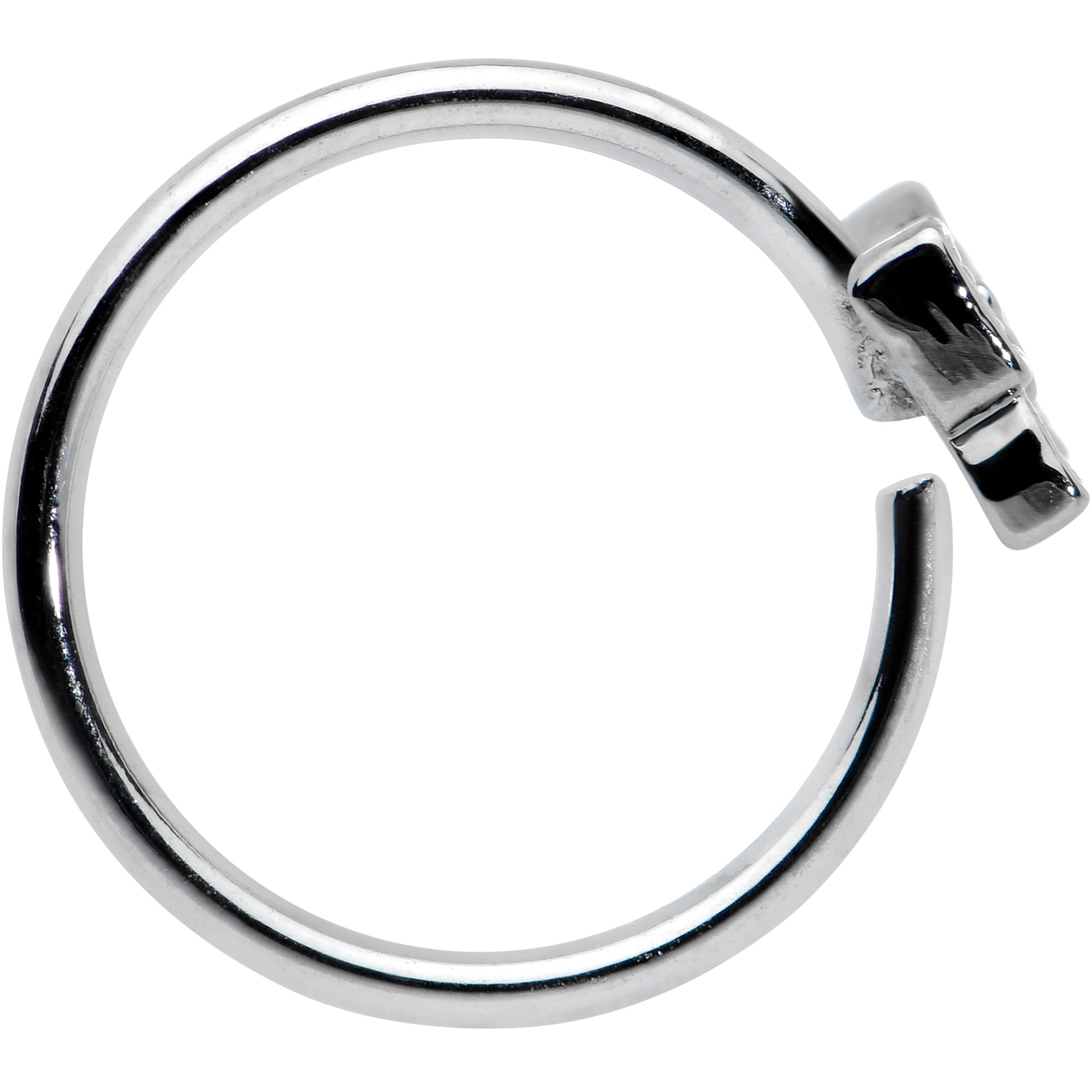 20G 5/16 Textured Little Bow Seamless Nose Hoop
