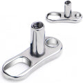 16G 3mm Rise 2 Hole Implant Grade Titanium Dermal Anchor Base