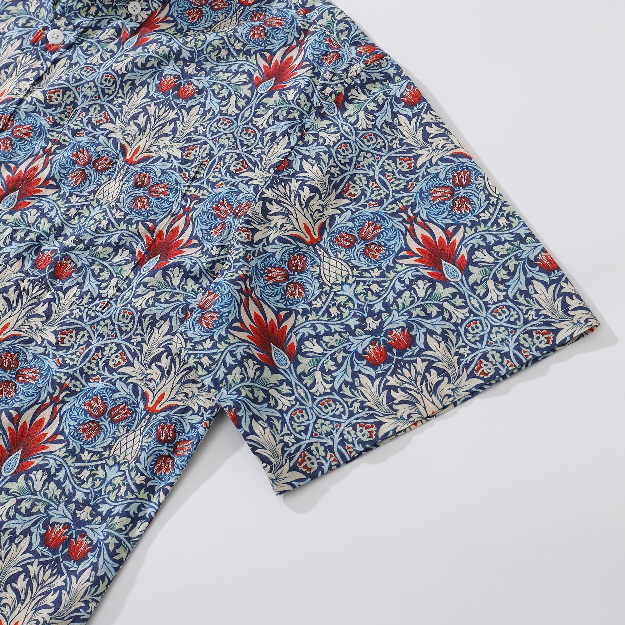 Hawaiian Shirts For Men Snakehead Designer Shirt 100% Cotton Morris Shirt By Amy