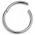 18G 3/8 ASTM F-136 Titainum Precision Hinged Segment Hoop