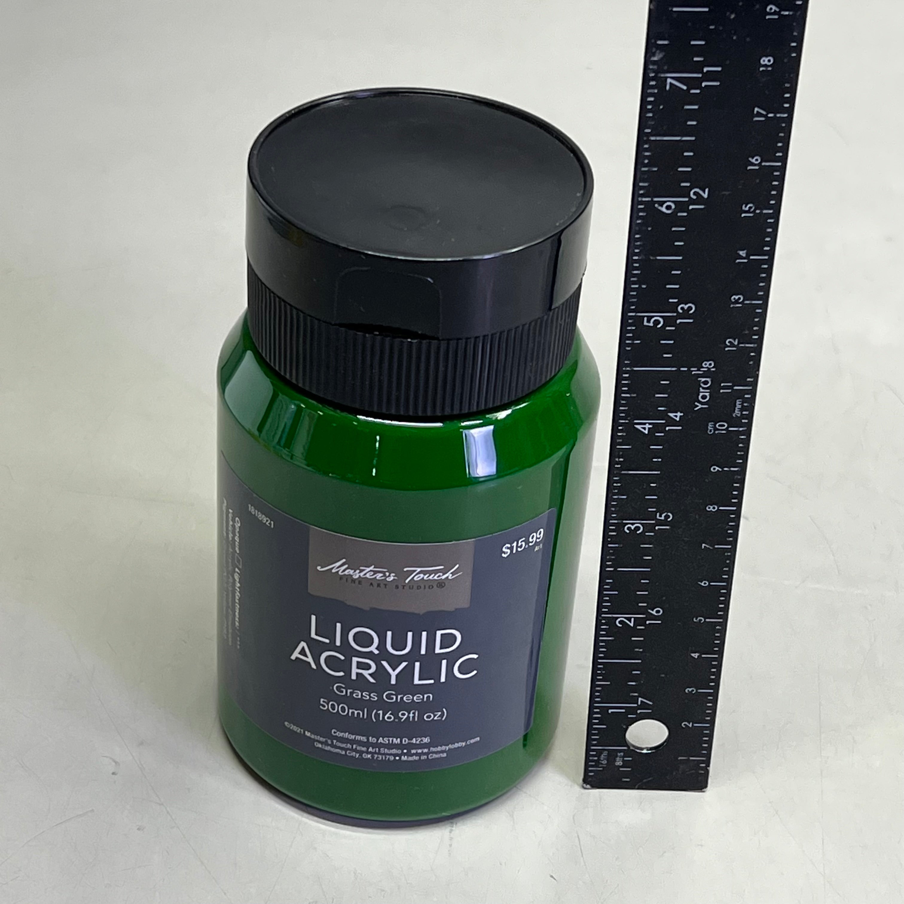 MASTERS TOUCH (2 PACK) Liquid Acrylic Artist Paint 16.9fl oz Grass Green 1818921