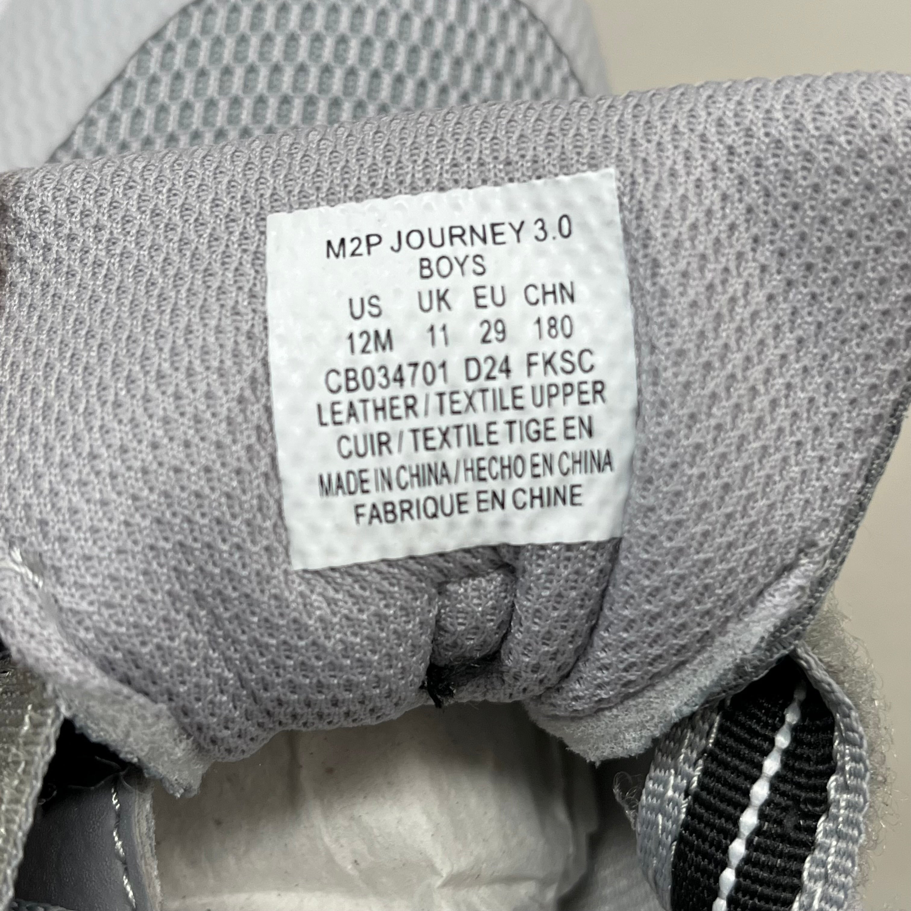 STRIDE RITE Made 2 Play Journey 3.0 Sneaker Shoes Sz 12M Grey CB034701