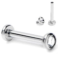 16G 5/16 Clear CZ Gem ASTM F-136 Implant Grade Titanium Internally Threaded Labret