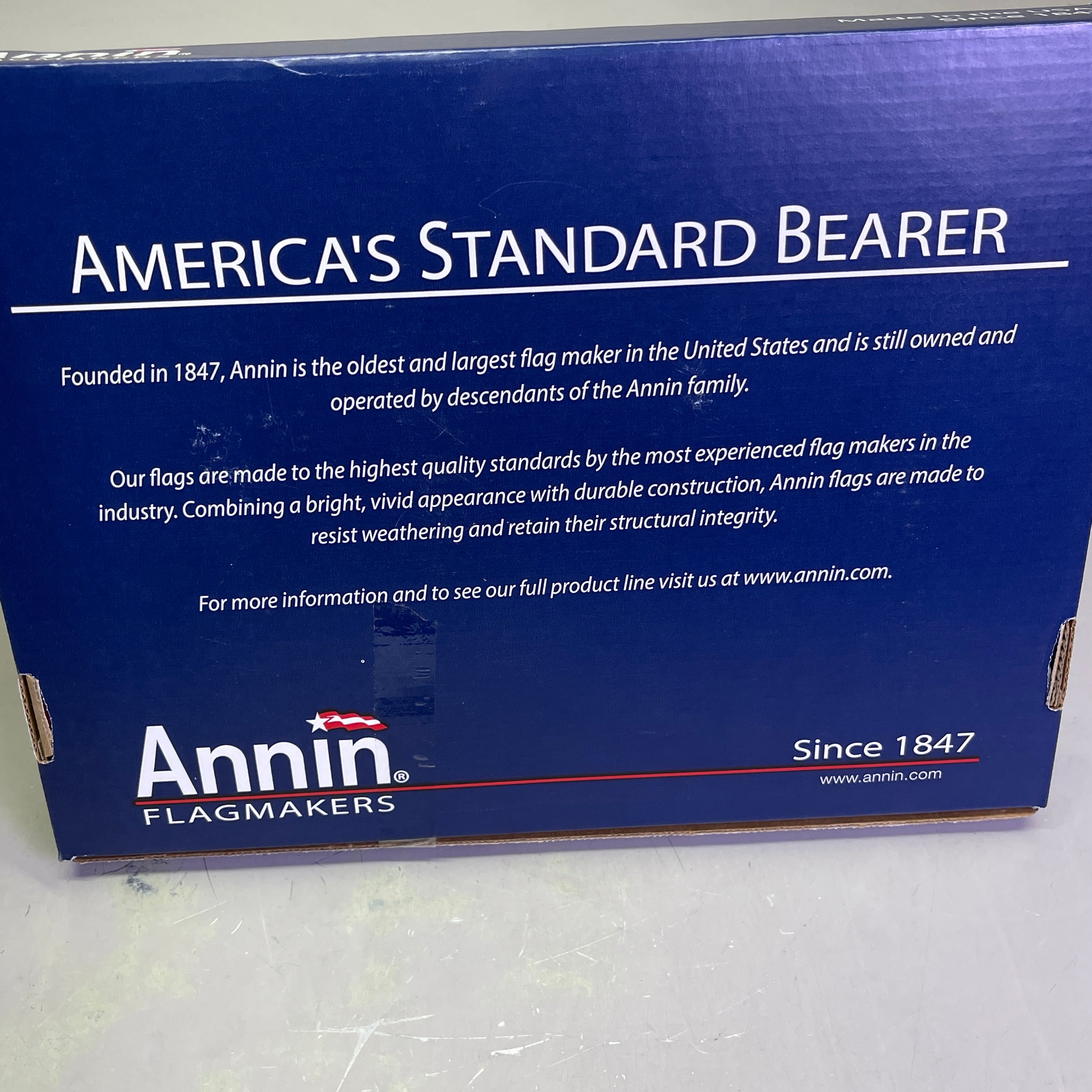 ANNIN American Flag USA Made Nylon UV Resistant 4'x 6' Red, White & Blue 3JN77