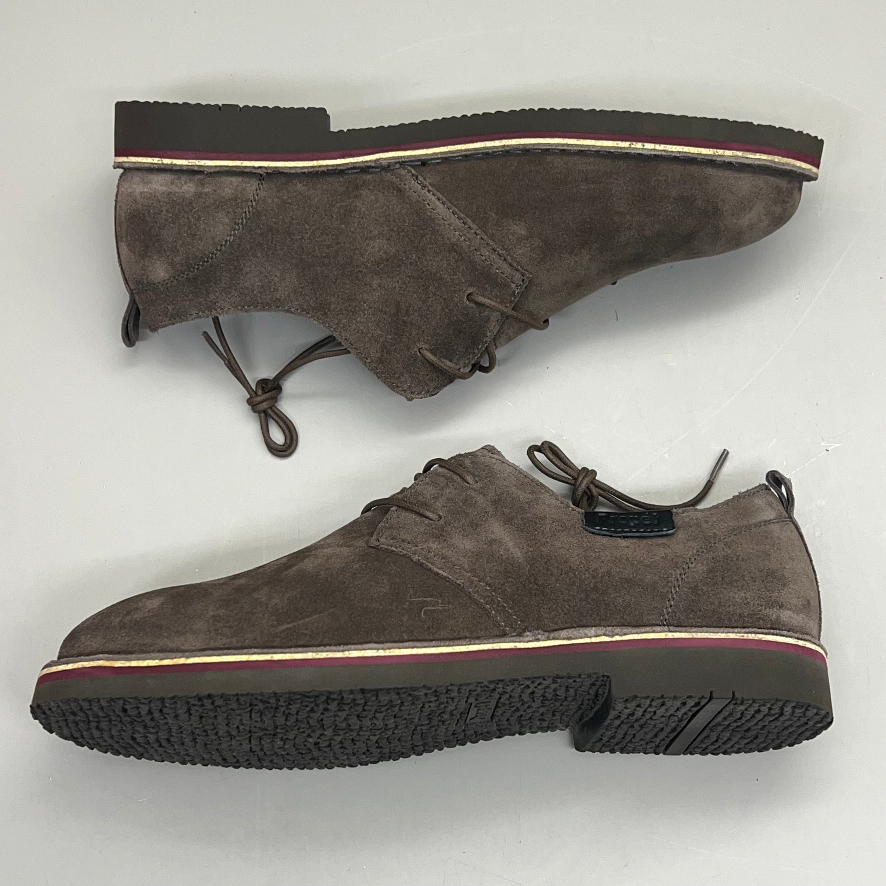 PROPET Finn Suede Oxford Scotchgard Treatment Men's Sz 12 XX(5E) Stone MCX022S
