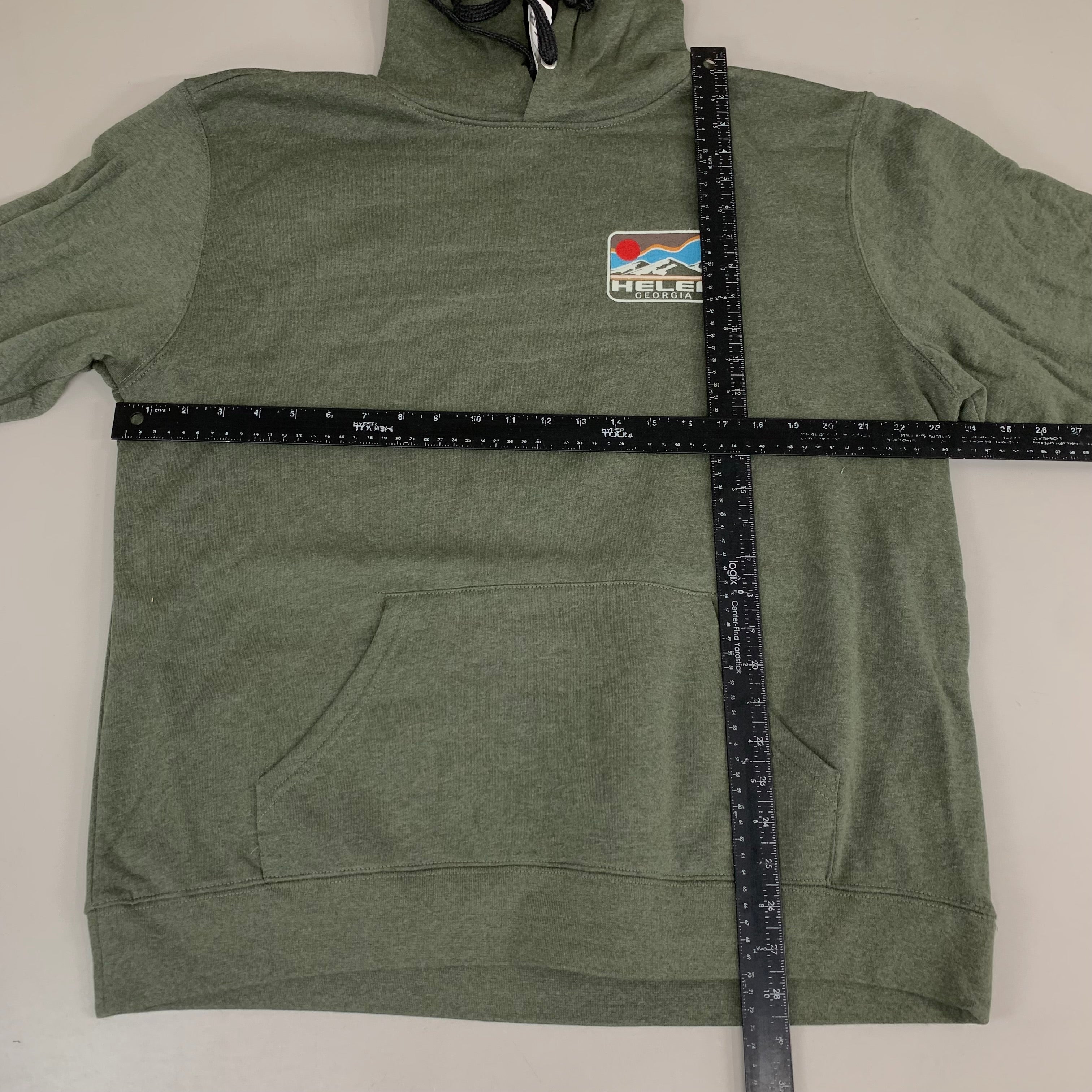 LONEROCK Helen Georgia Tie Hoodie Sz Large Green